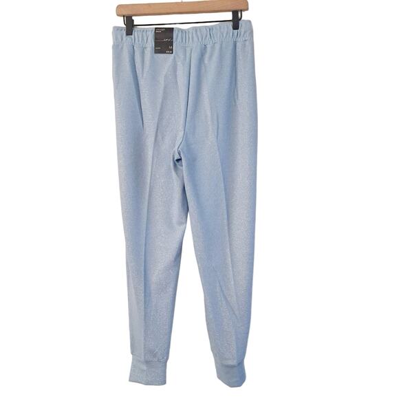 INC International Concepts High Rise Metallic Knit Joggers - Picture 4 of 8